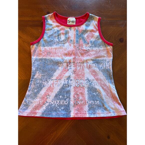 Vintage Walt Disney World Parks Epcot United Kingdom Sleeveless Knit Top - Picture 4 of 8